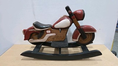 Lot 433 - VINTAGE STYLE MOTORBIKE ROCKER