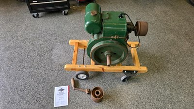 Lot 415 - PETTER A TYPE STATIONARY ENGINE ON WHEELS