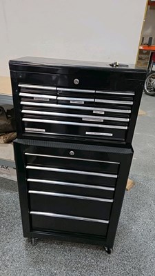 Lot 553 - TOOL BOX / CABINET COMPLETE WITH KEYS