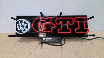 Lot 431 - VW GTI GLASS NEON LIGHT 14" WIDE