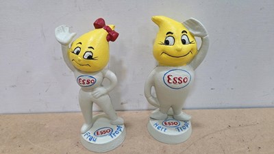 Lot 337 - CAST MR & MRS DRIP FIGURES 10" TALL