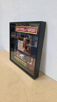 Lot 137 - SIGNED FRAMED DAVID JASON , ONLY FOOLS & HORSES PICTURE 20" X 20"