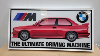 Lot 683 - BMW M3 E30 ILLUMINATED SIGN 48" X 24"