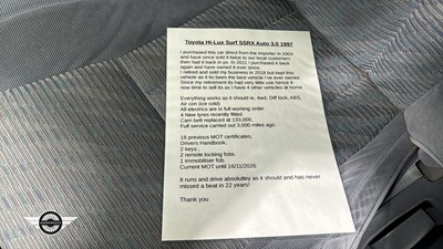 Lot 207 - 1997 TOYOTA HILUX SURF SSRX
