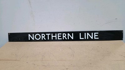 Lot 597 - NORTHERN LINE ENAMEL SIGN 59" X 5"