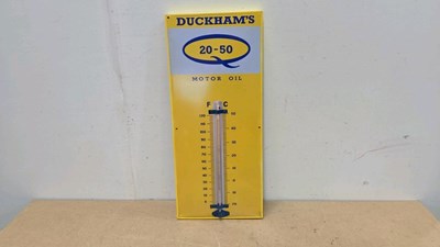 Lot 389 - DUNLOP THERMOMETER 20-50 27" X 12"