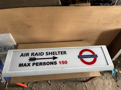 Lot 435 - AIR RAID MAX PERSON 150, LIGHT UP SIGN 49" X 14"