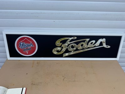 Lot 509 - FODEN LIGHT UP SIGN 47" X 12"