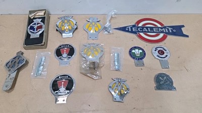 Lot 627 - BOX OF CAR BADGE BAR BADGES