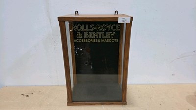 Lot 691 - ROLLS ROYCE & BENTLEY DISPLAY CABINET 21" X 14"