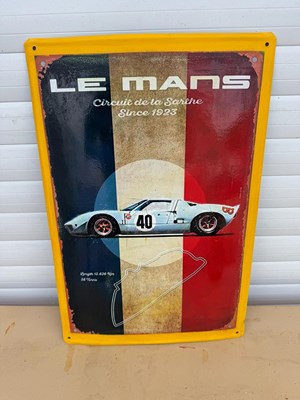 Lot 743 - LE MANS REPRO SIGN 24" X 16"
