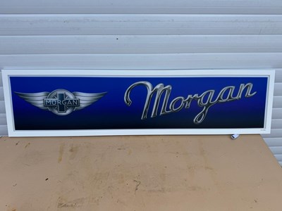 Lot 771 - MORGAN LIGHT UP SIGN 47" X 12"