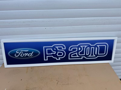 Lot 781 - FORD RS 2000 LIGHT UP SIGN 47" X 12"
