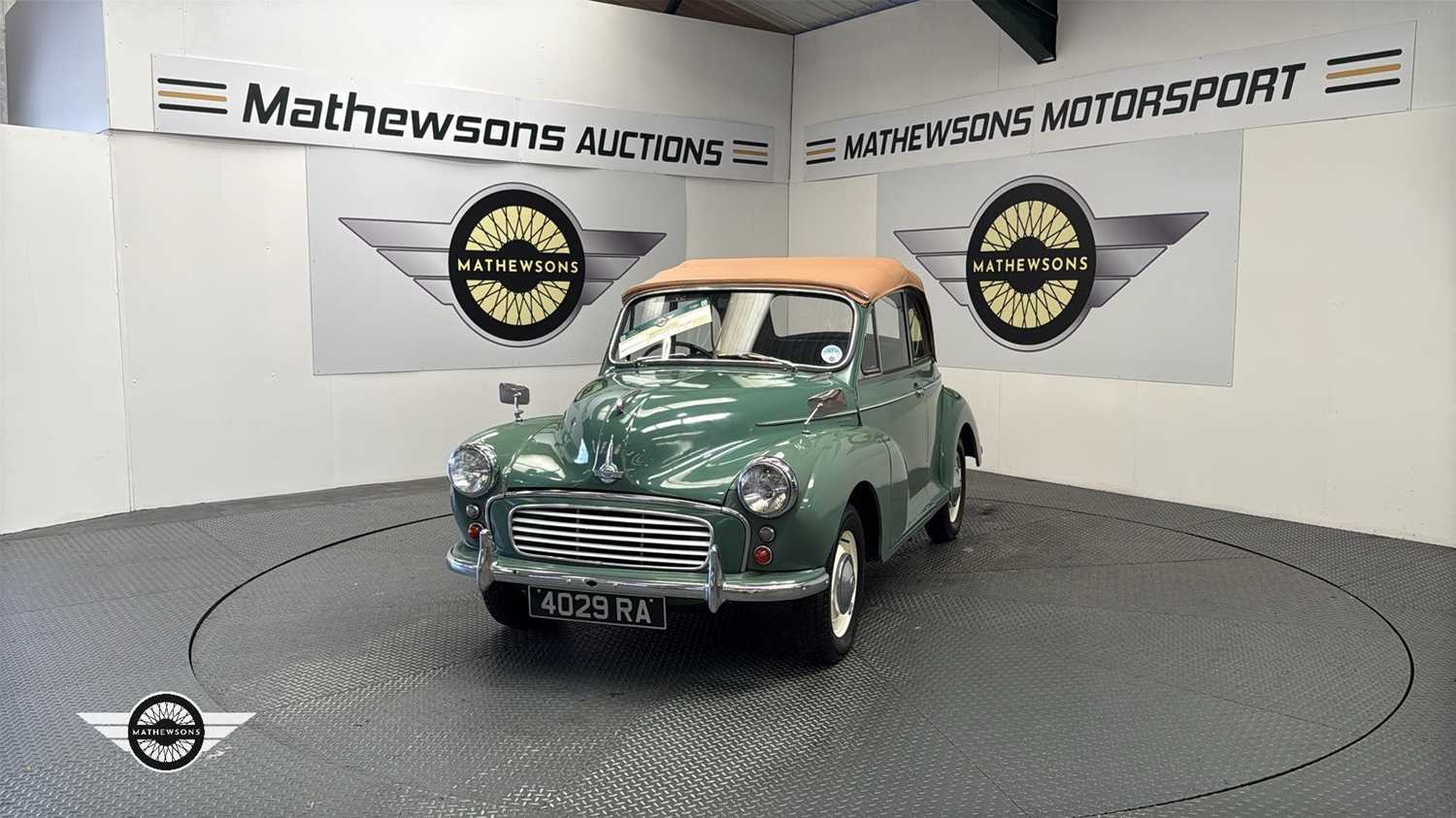 Lot 789 - 1957 MORRIS MINOR