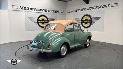 Lot 789 - 1957 MORRIS MINOR