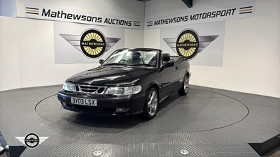 Lot 591 - 2003 SAAB 9-3 SE TURBO CONVERTIBLE