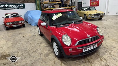 Lot 589 - 2003 MINI MINI ONE - ALL PROCEEDS TO CHARITY