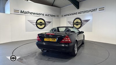 Lot 385 - 2003 MERCEDES SLK 230 KOMPRESSOR AUTO