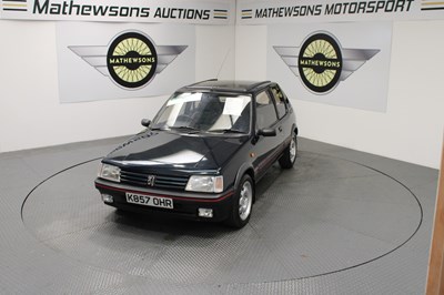 Lot 96 - 1992 PEUGEOT 205 GTI