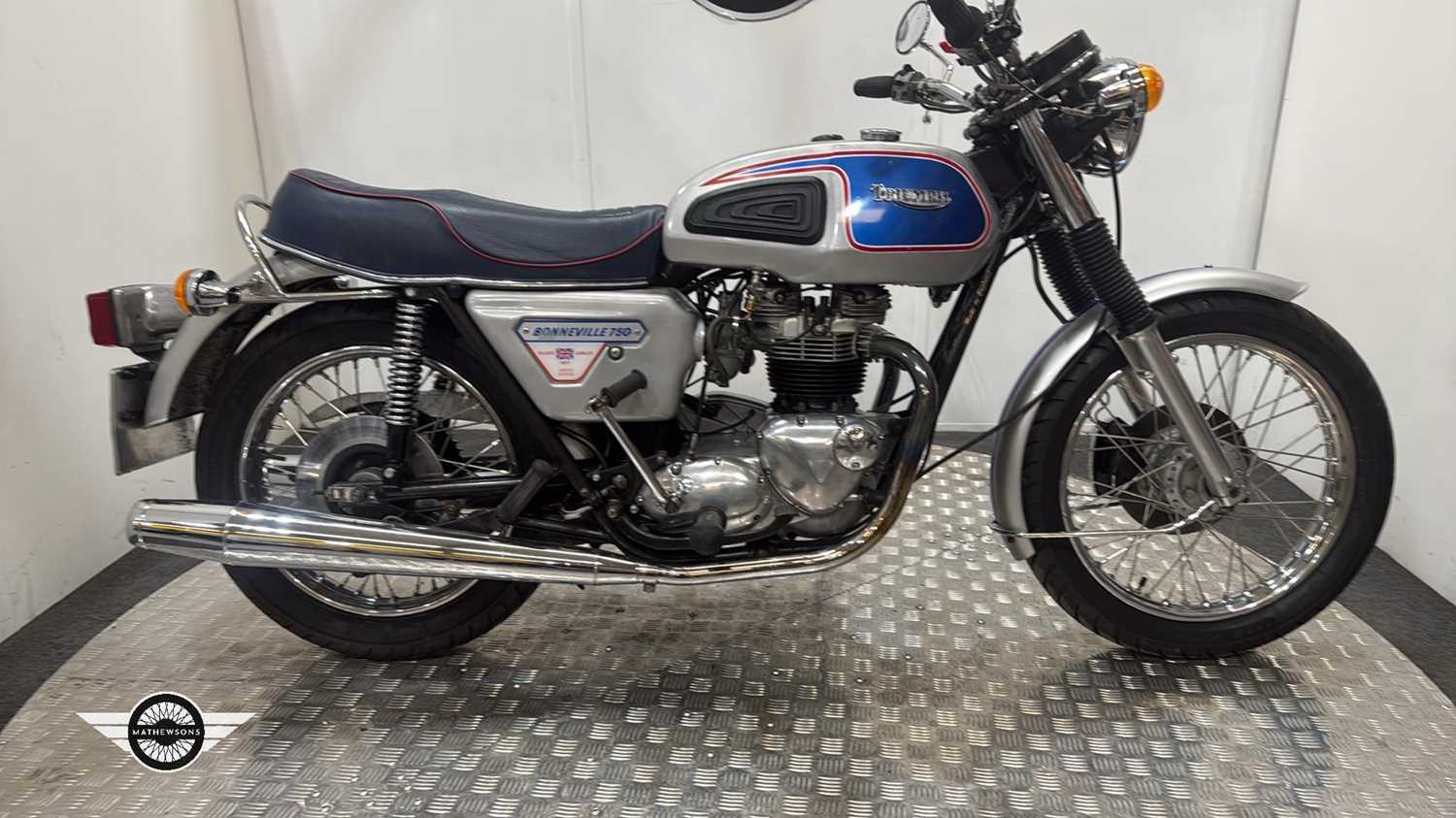 Lot 138 - 1977 TRIUMPH BONNEVILLE 750 SILVER JUBILEE