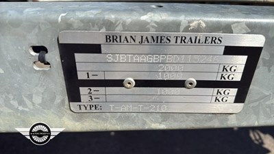 Lot 115 - BRIAN JAMES T-AM-T-210 2 TON GROSS