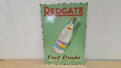 Lot 559 - REDGATE LEMON SQUASH, REPRO ENAMEL SIGN 19" X 13"
