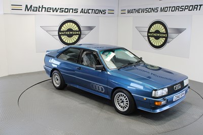 Lot 145 - 1985 AUDI QUATTRO RHD