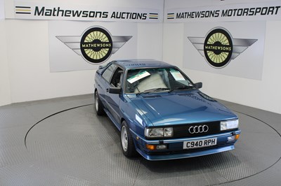 Lot 145 - 1985 AUDI QUATTRO RHD