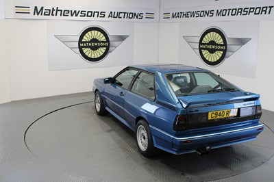 Lot 145 - 1985 AUDI QUATTRO RHD