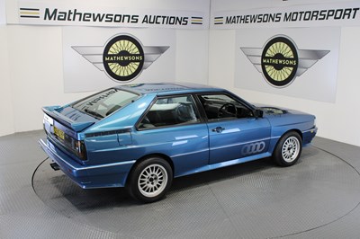 Lot 145 - 1985 AUDI QUATTRO RHD