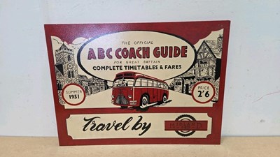 Lot 277 - WOODEN HAND PAINTED ABC COACHES SIGN 27.5" x 20"