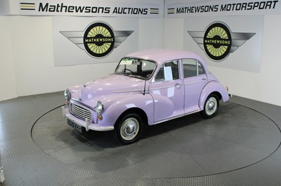 Lot 6 - 1968 MORRIS MINOR 1000 - ALL PROCEEDS TO CHARITY