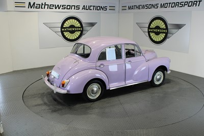 Lot 6 - 1968 MORRIS MINOR 1000 - ALL PROCEEDS TO CHARITY