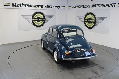 Lot 540 - 1970 MORRIS MINOR