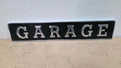 Lot 423 - ALUMINIUM GARAGE SIGN 20" X 5"
