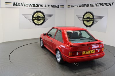 Lot 726 - 1989 FORD ESCORT RS TURBO