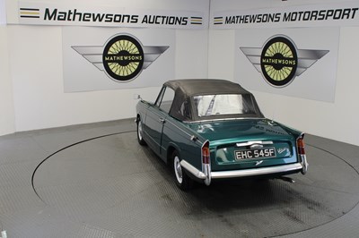 Lot 362 - 1967 TRIUMPH VITESSE