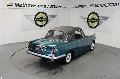 Lot 362 - 1967 TRIUMPH VITESSE
