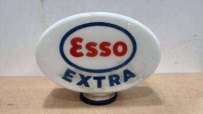 Lot 153 - GLASS ESSO EXTRA PETROL PUMP GLOBE