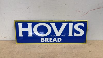 Lot 147 - HOVIS BREAD REPRO ENAMEL SIGN 18" X 6"