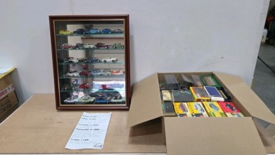 Lot 545 - COLLECTION OF DIE CAST MODELS IN DISPLAY CASE WITH ORIGINAL BOXES