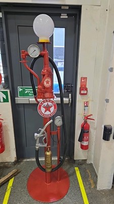 Lot 111 - REPRODUCTION PETROL PUMP WITH LIGHT
