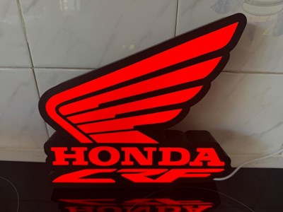Lot 107 - HONDA ILLUMINATED SIGN 10" X 8"