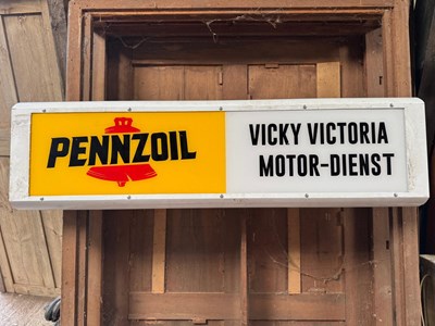 Lot 179 - PENZOIL ILLUMINATED SIGN 49" X 14"