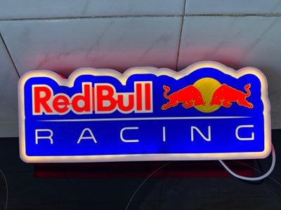Lot 339 - RED BULL RACING ILLUMINATED SIGN 11.5" X 4.5"