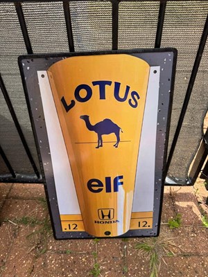 Lot 345 - LOTUS ELF REPRO SIGN 24" X 15"