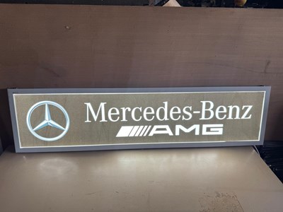 Lot 471 - MERCEDES BENZ AMG LIGHT UP SIGN 47" X 12"
