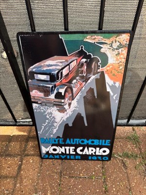 Lot 503 - MONTE CARLO REPRO SIGN 23" X 14"