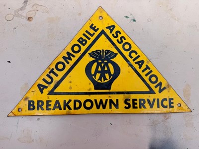 Lot 513 - AA BREAKDOWN SIGN 12" X 8"