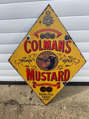 Lot 629 - COLMANS MUSTARD SIGN 28" X 20"